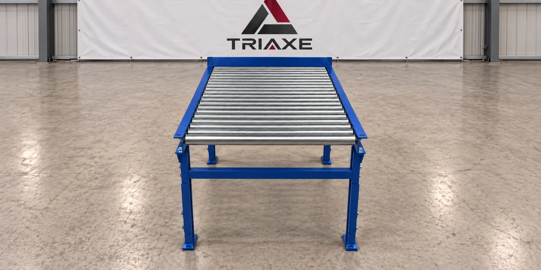 Conveyor de rodillos ancho frontal